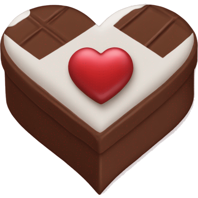 Heart shaped chocolate box emoji