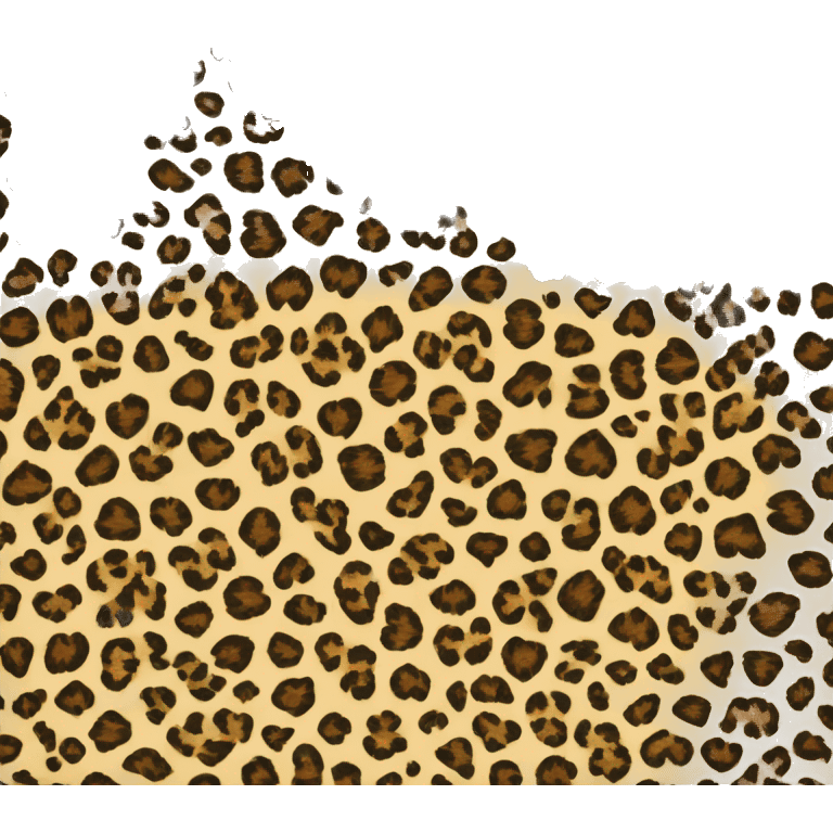 leopard print heart shape emoji