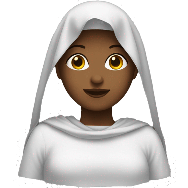 Girl in Christian veil emoji