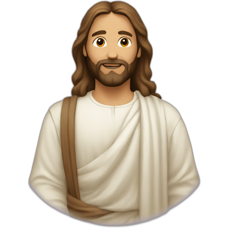 jesus color circle emoji