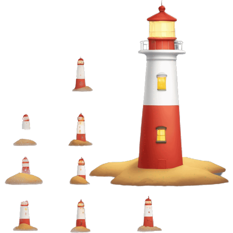 Bright lighthouse 11:11 emoji