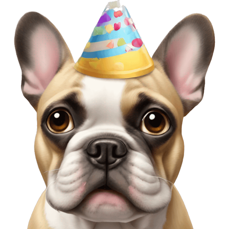 French bulldog birthday emoji