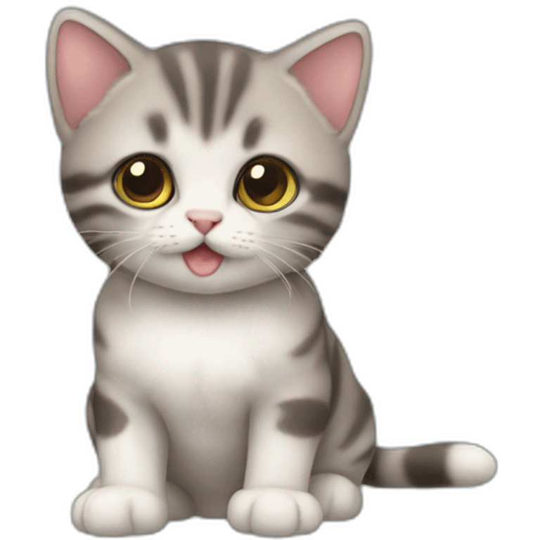 Chaton véron emoji