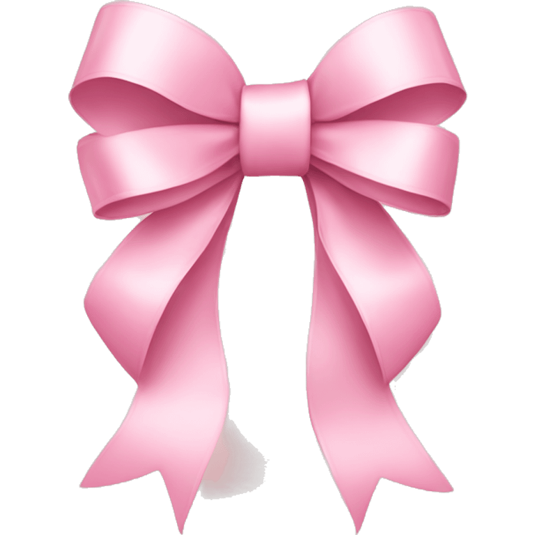 light pink ribbon bow emoji