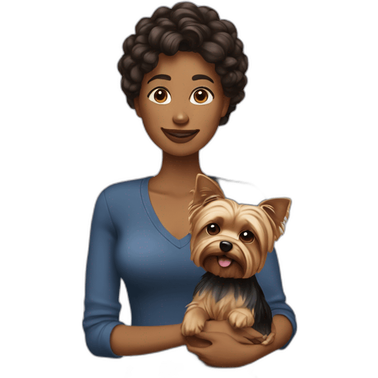 Woman-with-yorkie emoji