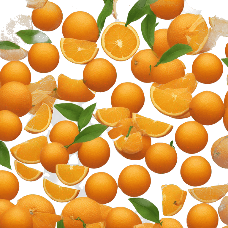 A lot of oranges emoji