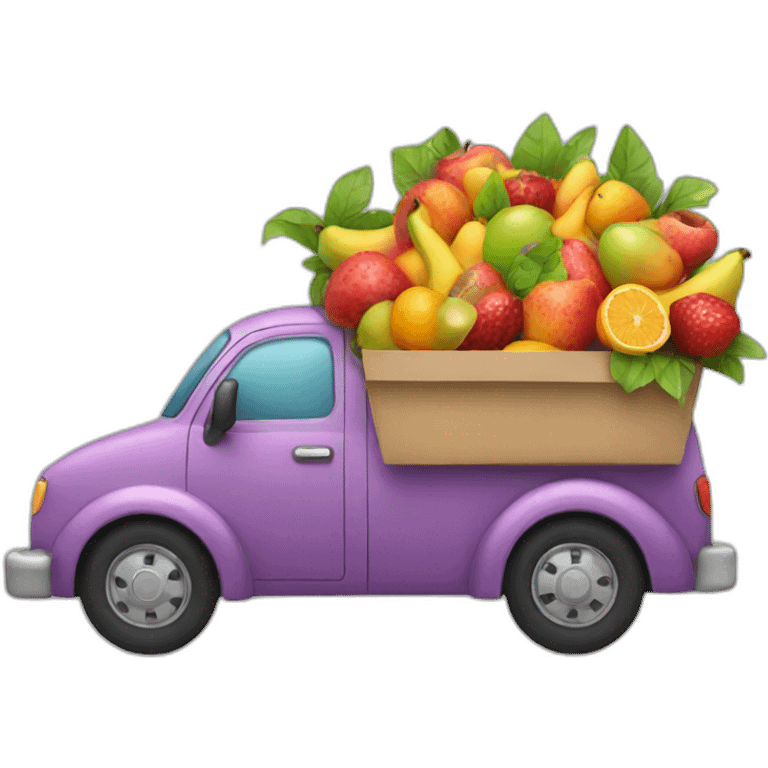 delivery-car-with-fruit-bouquet emoji