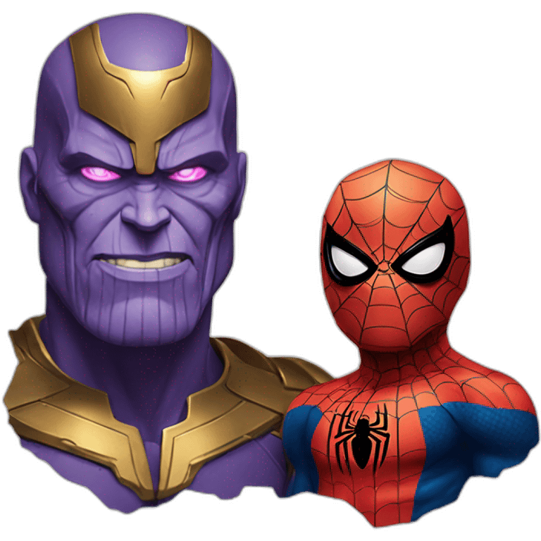 Thanos et spiderman emoji