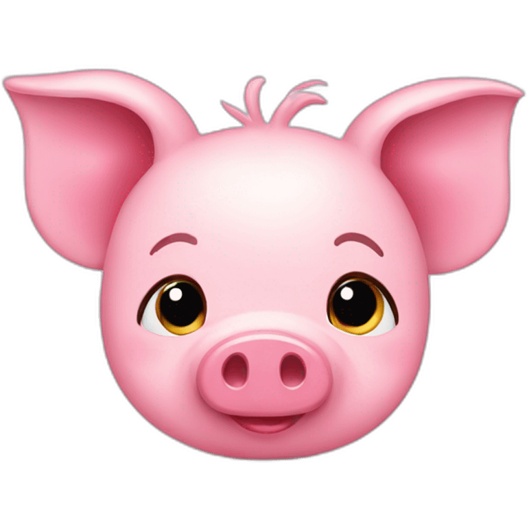 pink female piggy cute emoji