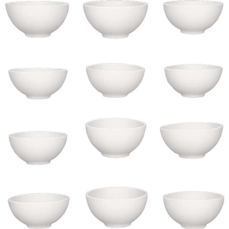 White bowls  emoji