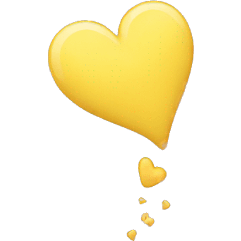 Soft yellow heart emoji