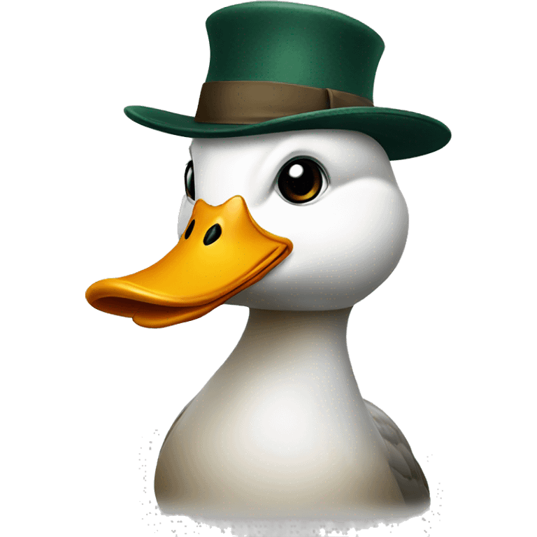 duck with hat emoji