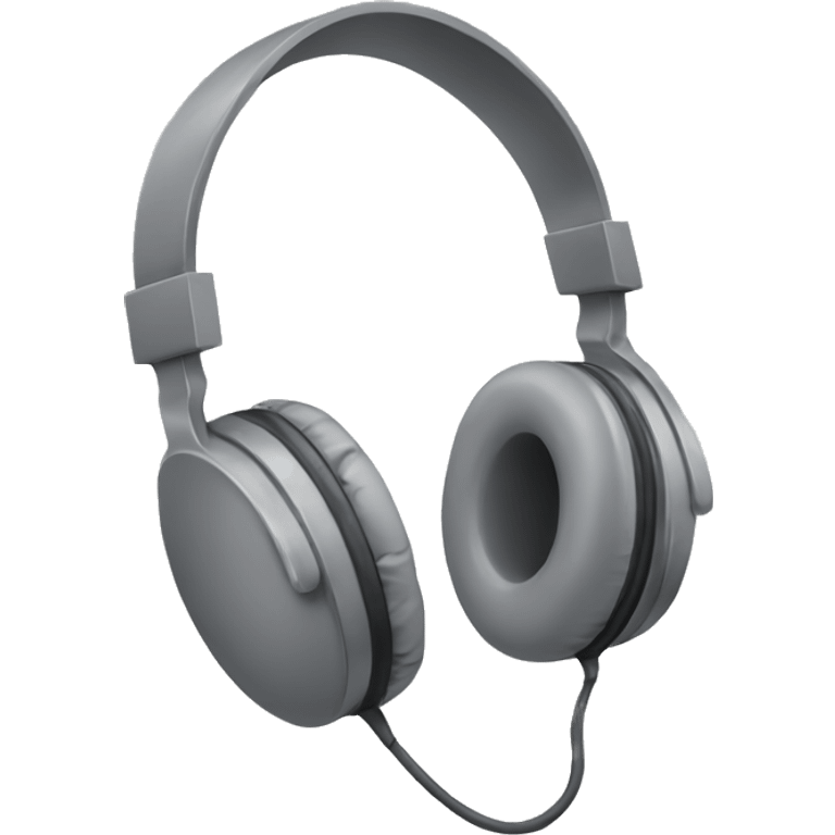 grey headphones  emoji