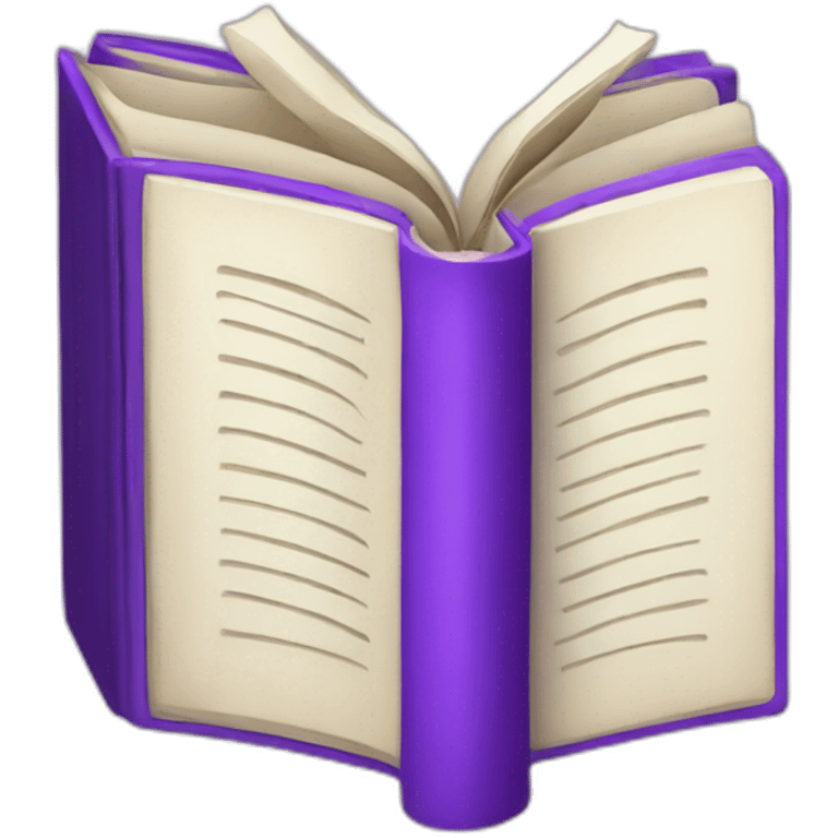 purple book with "CB" in the cover emoji