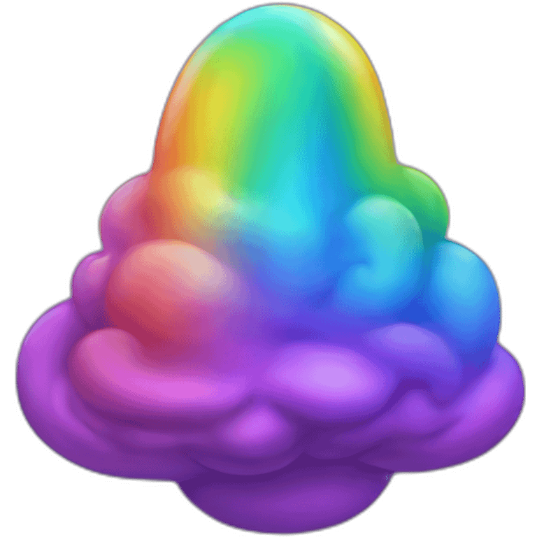 rainbow space poop emoji