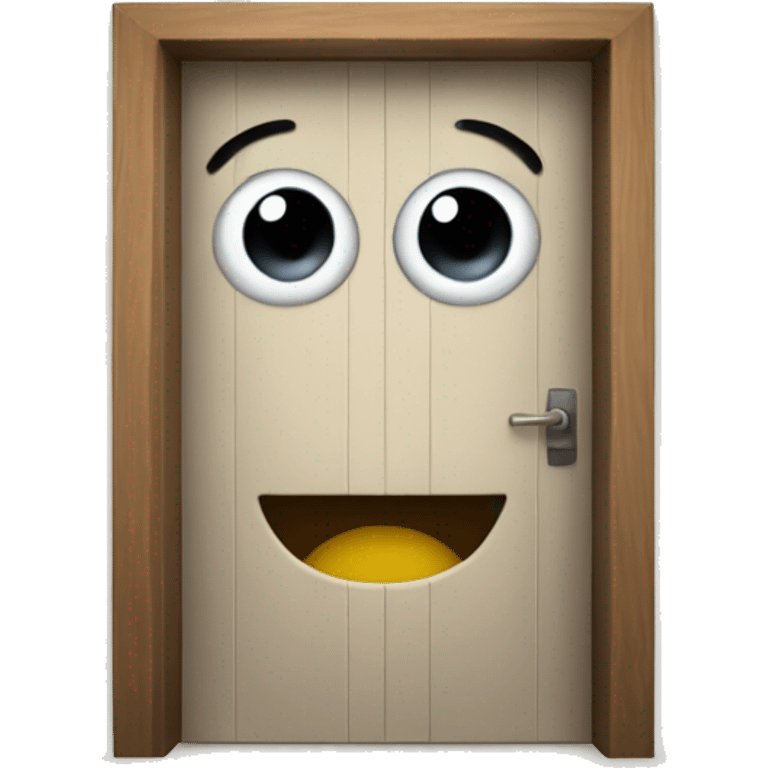 door with face emoji