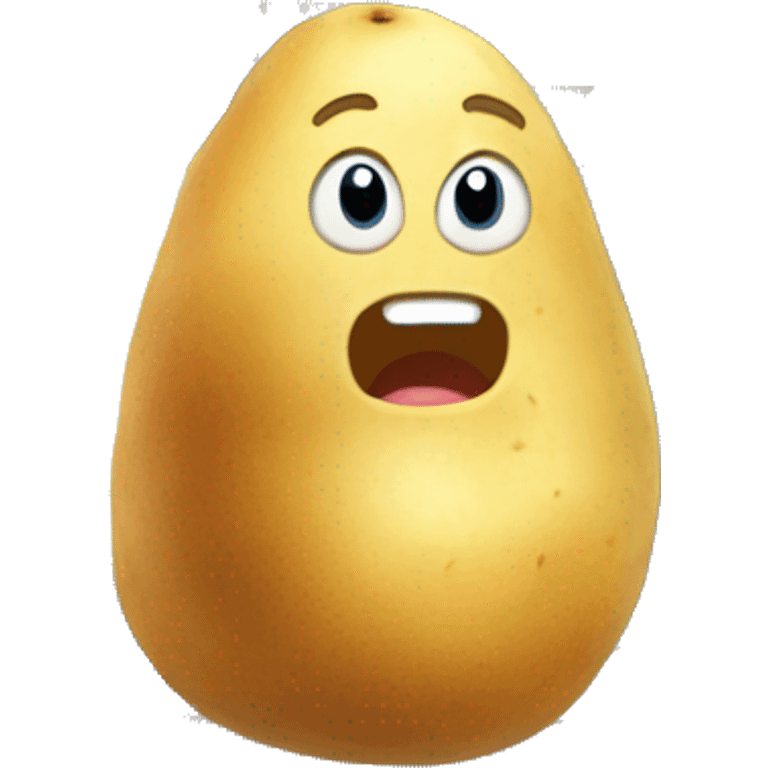 potato melting on an escalator  emoji