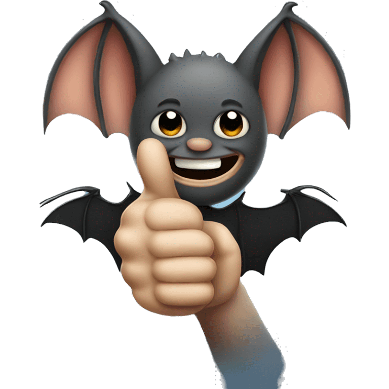 Bat thumbs up emoji