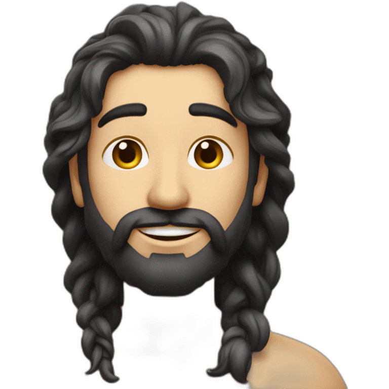  um garoto moreno de cabelo cacheado das pontas loiras,com brinco dourado emoji