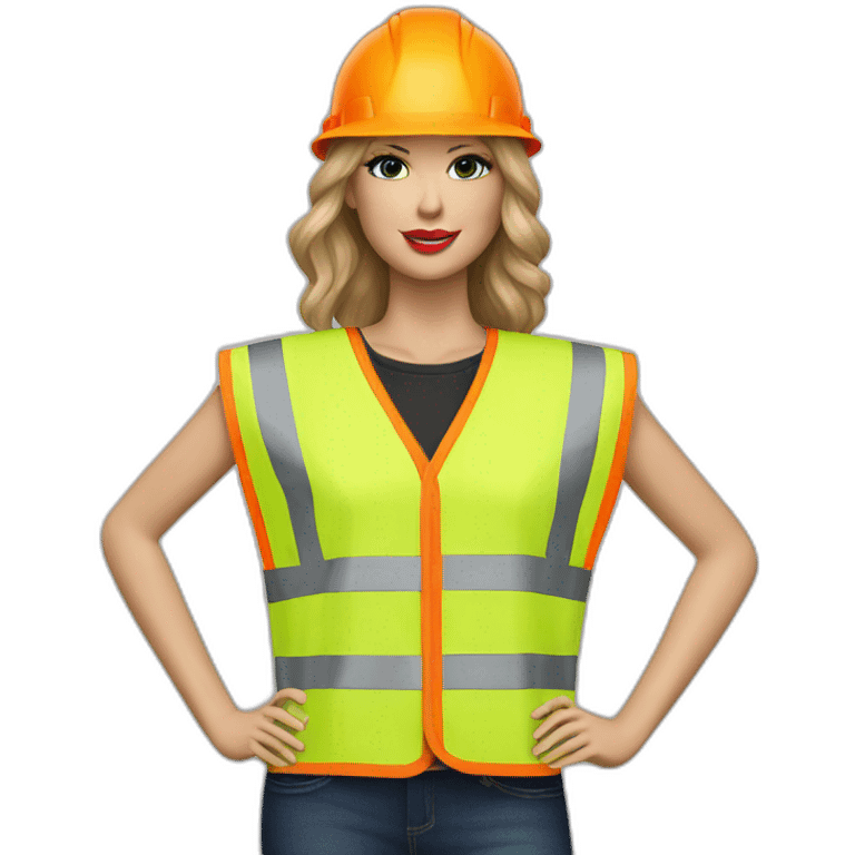 Taylor Swift road worker high-visibility vest emoji