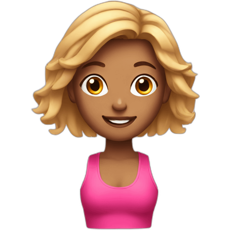 girl and fitness emoji