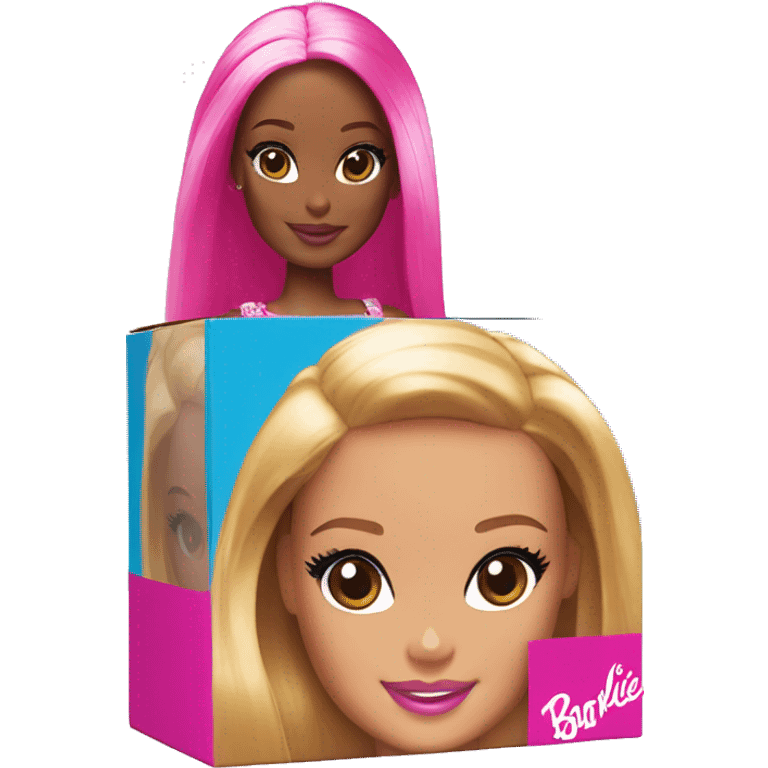 barbie doll in box emoji