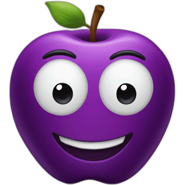 The purple apple emoji