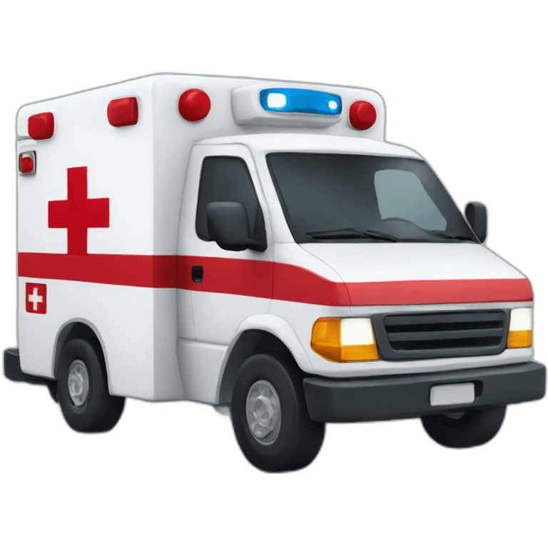 ambulance red cross emoji