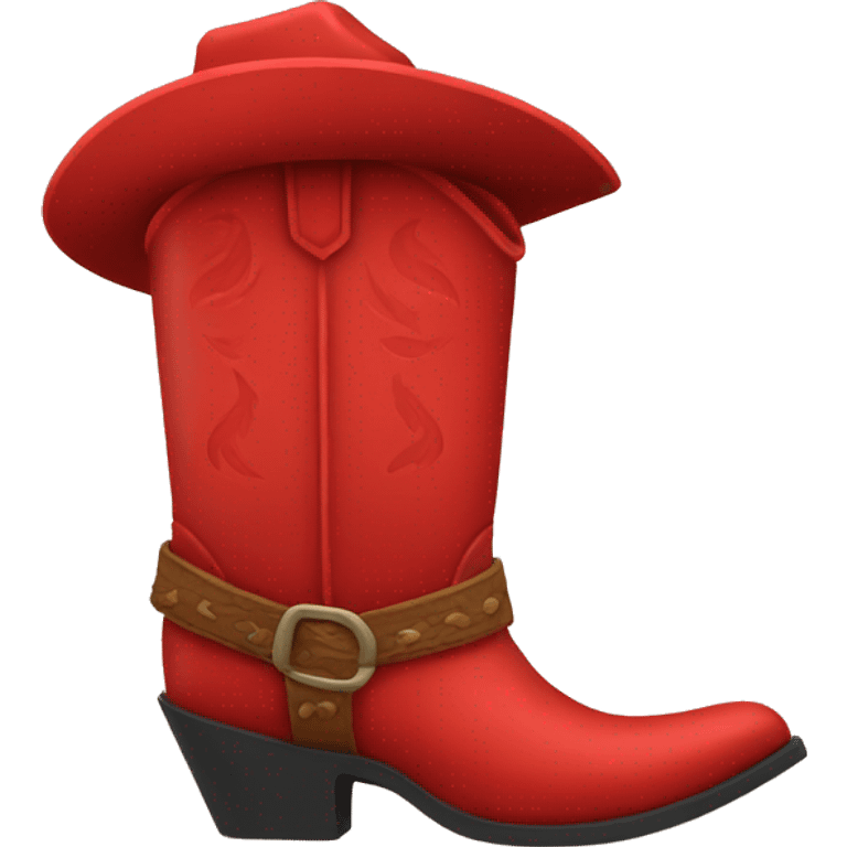  red cowboy boot emoji