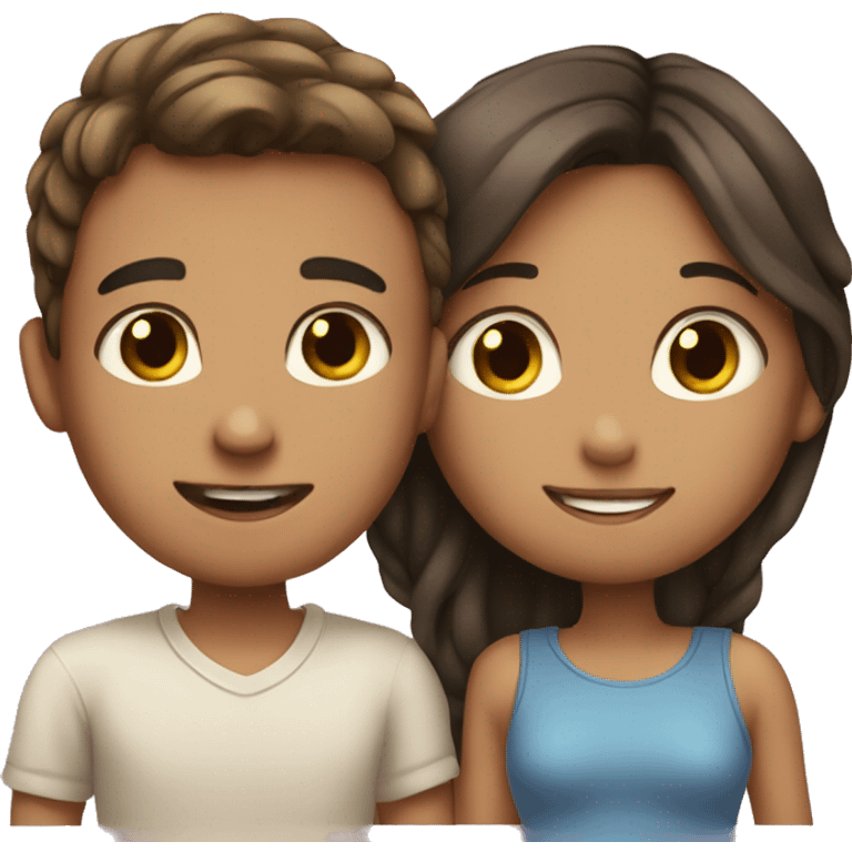 Boy and girl in love  emoji