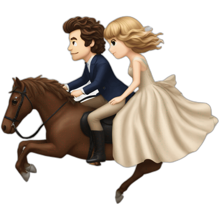 harry styles riding taylor swift emoji