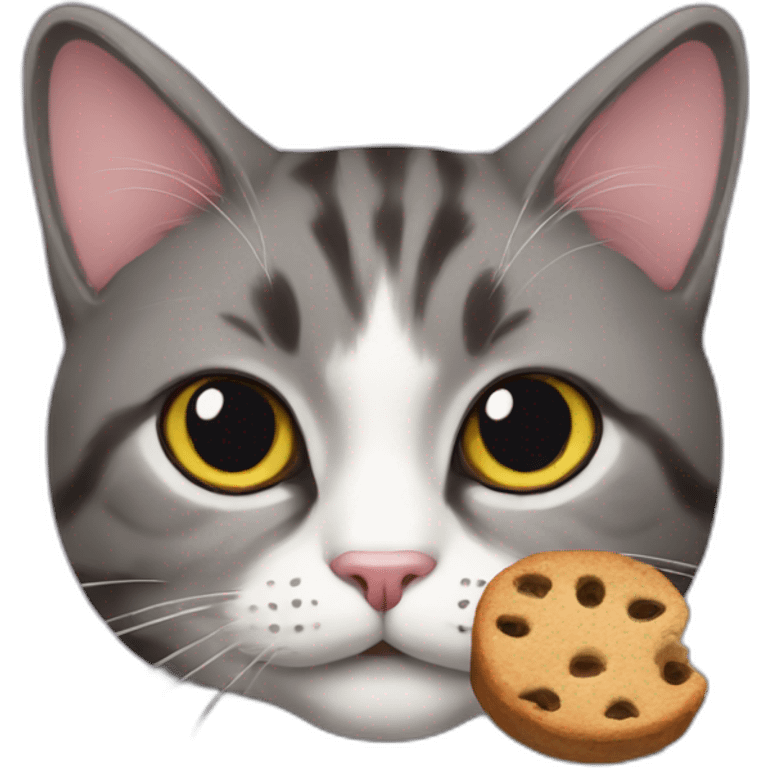 cat with treat emoji