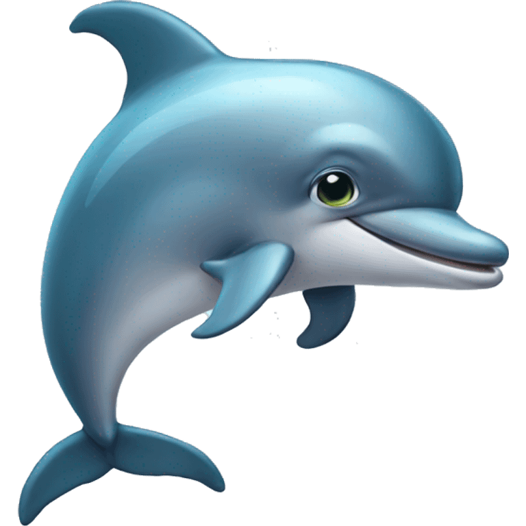 Dolphin with sad eyes emoji