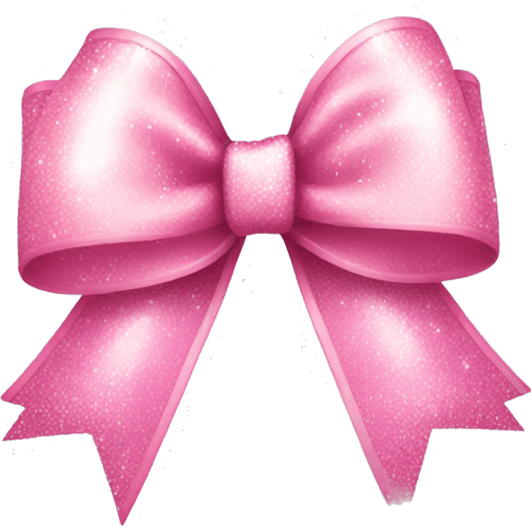 pink sparkling bow emoji