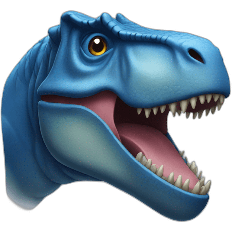 blue-t-rex-head emoji