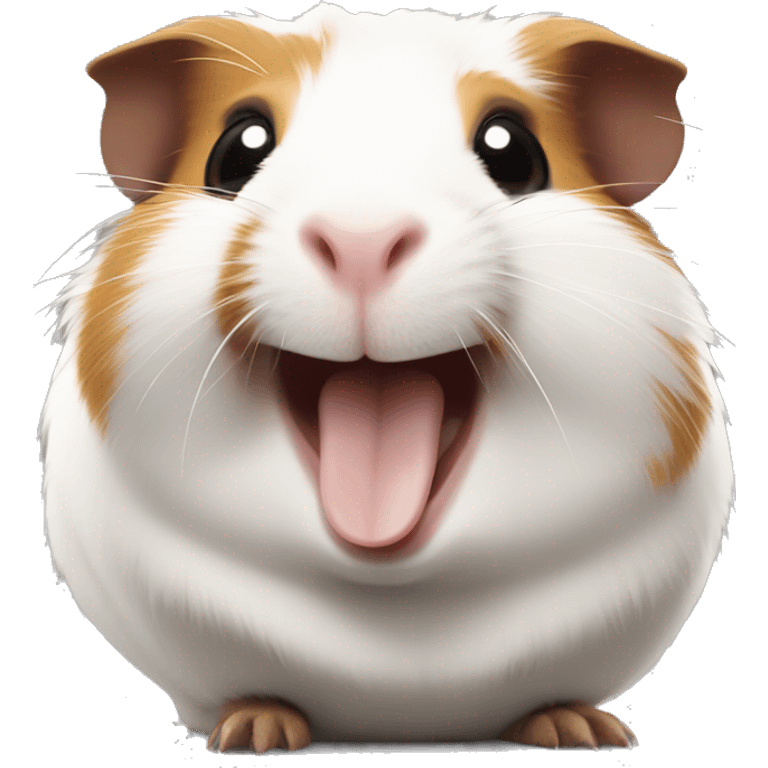 Guinea pig laughing emoji