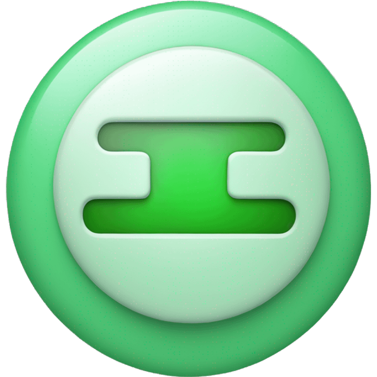 pause button round green emoji