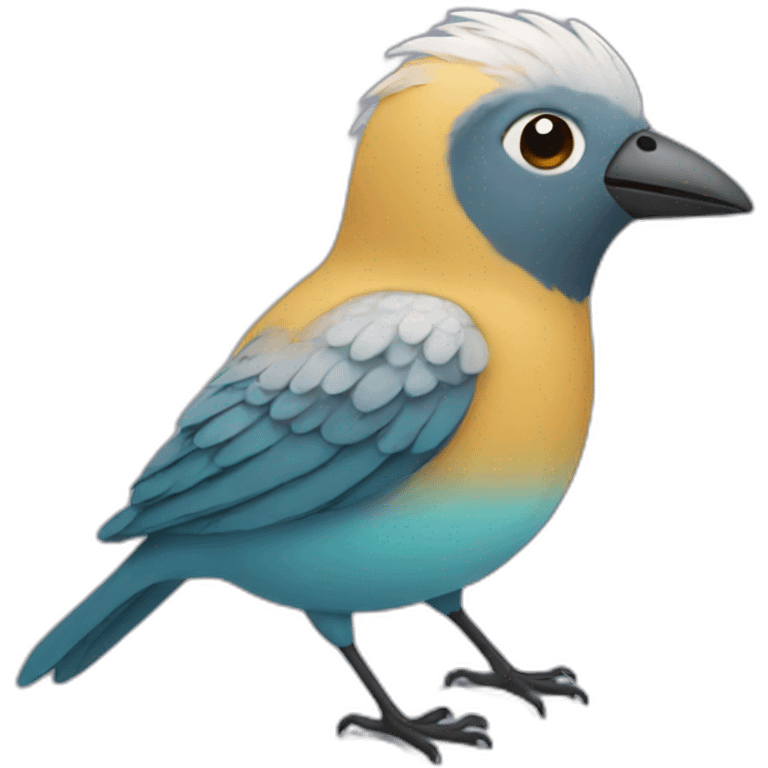 a bird wearing a jumper emoji