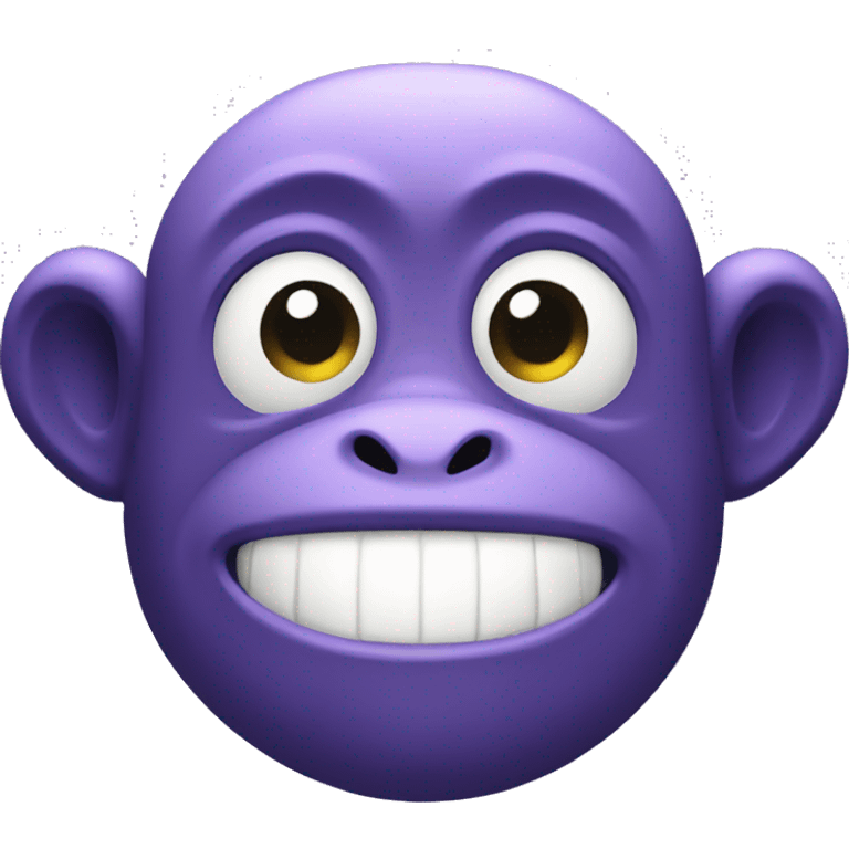 Purple monkey dishwasher emoji