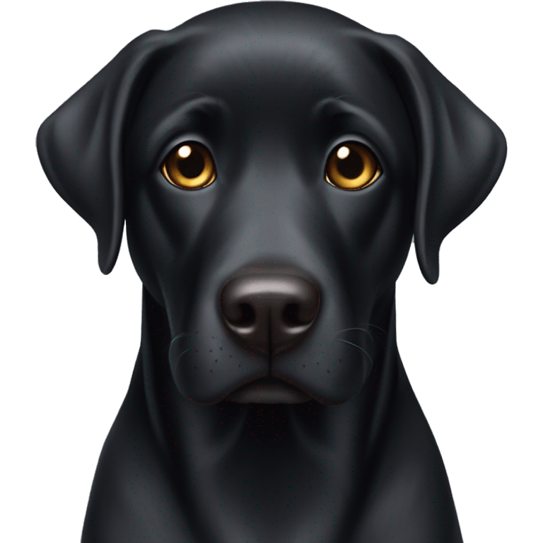 black lab with kind eyes emoji