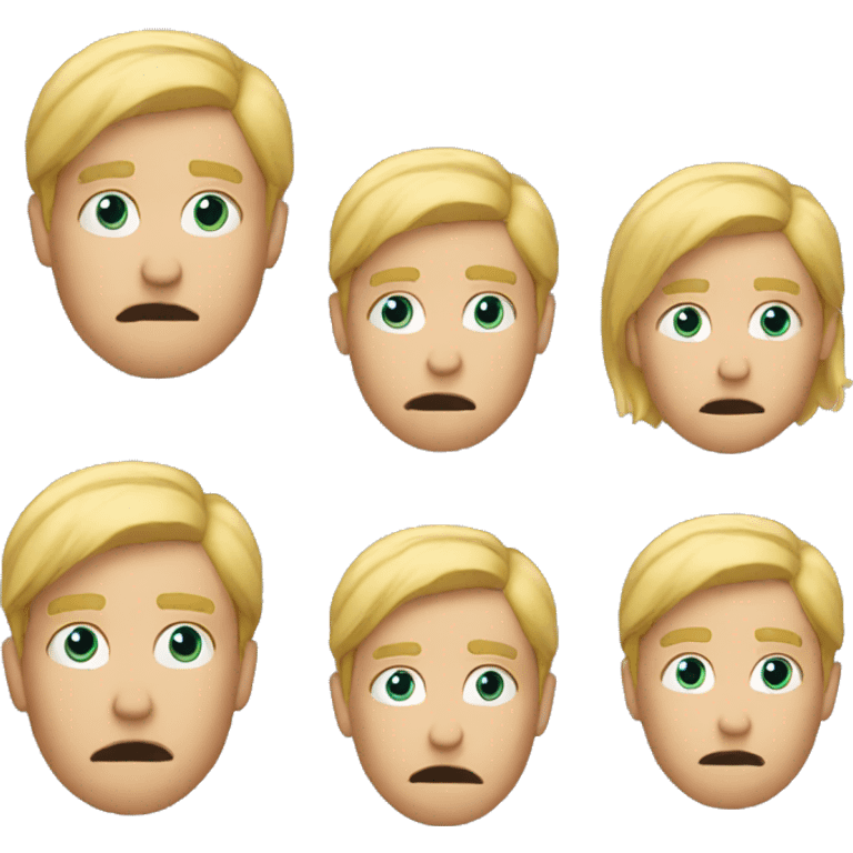 blonde guy confused emoji