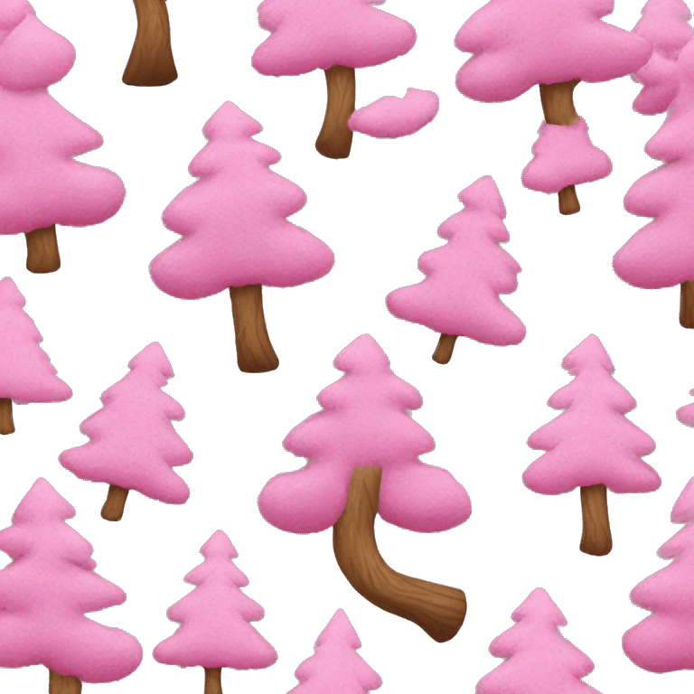 albero di natale rosa emoji