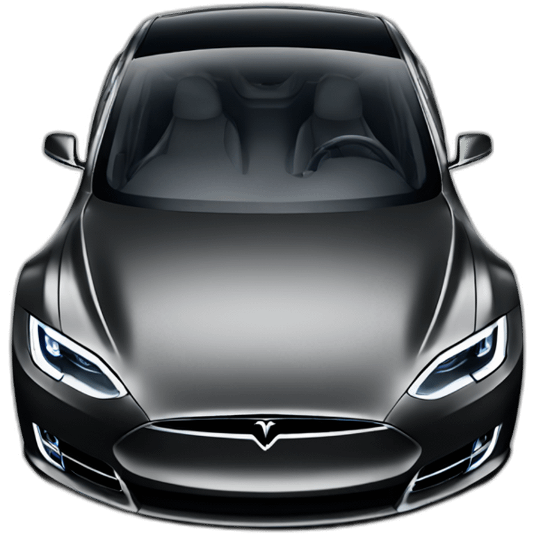 Tesla-car-black emoji