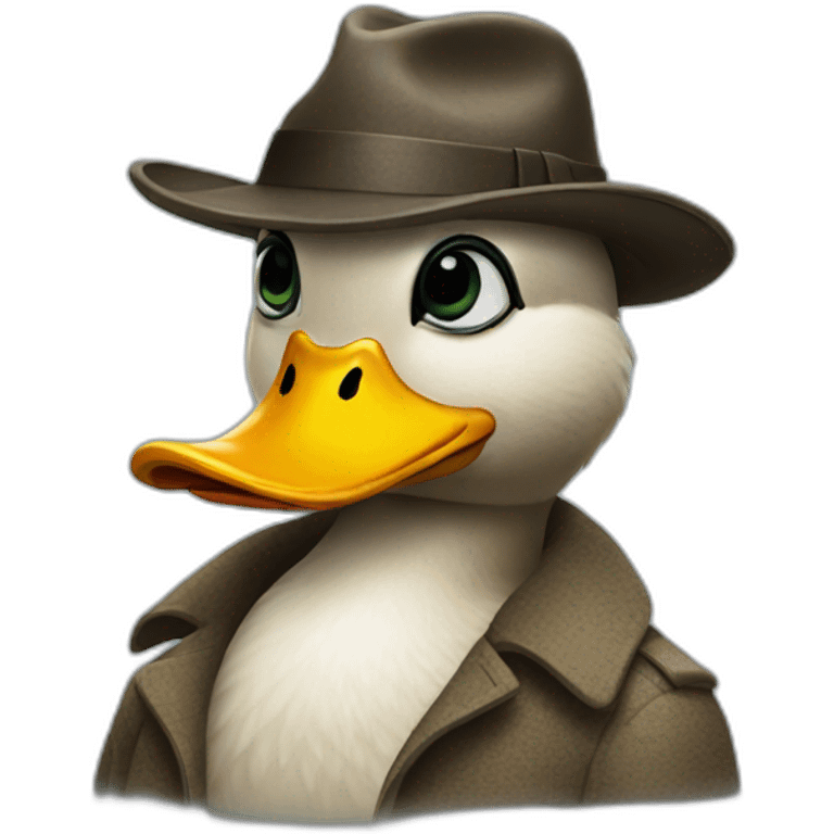 duck detective emoji