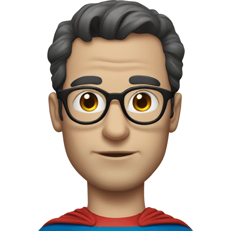  pale superman with glasses emoji