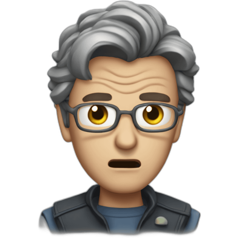 Jean-Luc melanchon being angry emoji