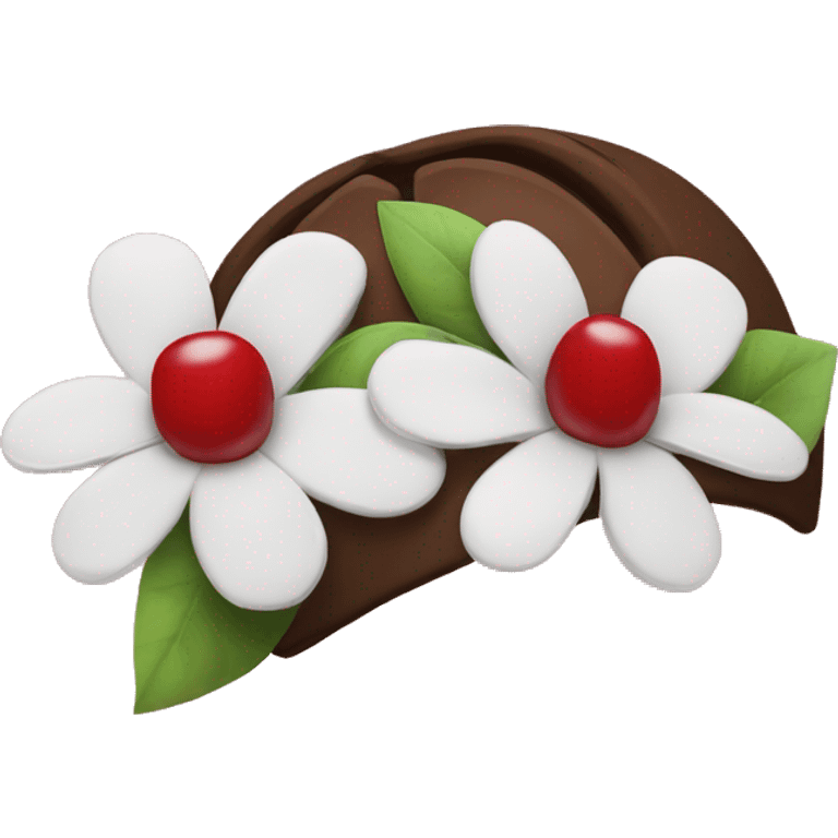 cherry and flower headband emoji