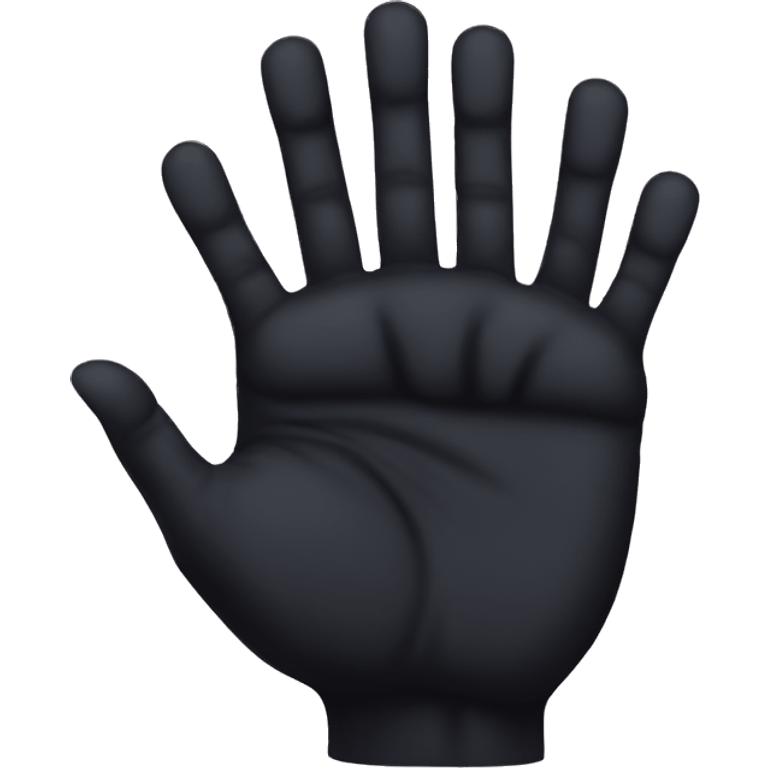 Black panther hand crossed emoji