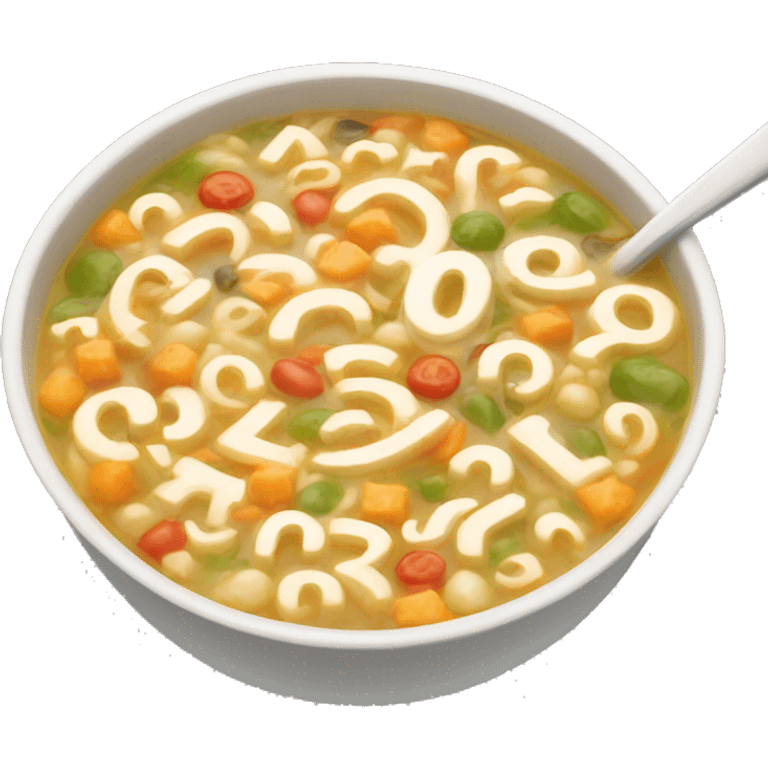 Alphabet soup emoji