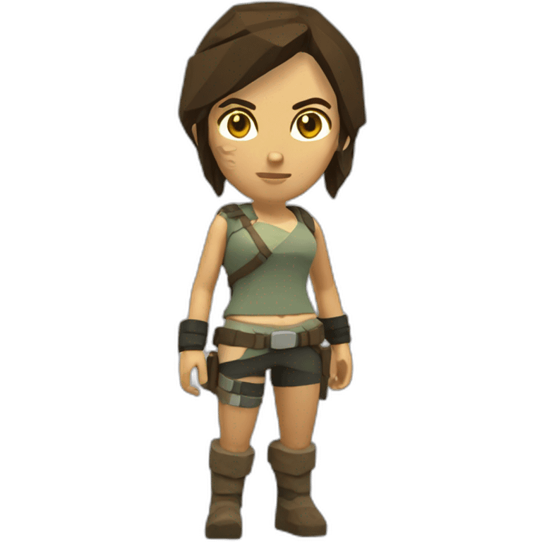 very low poly tomb raider emoji